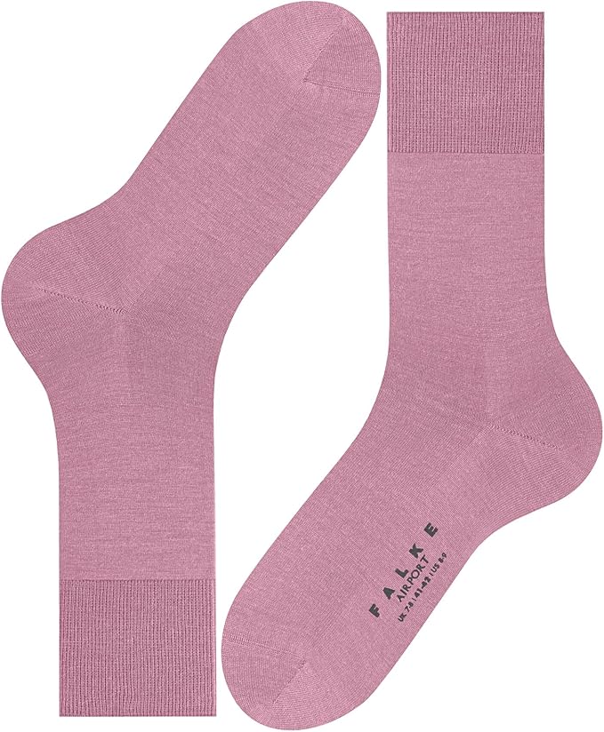 FALKE Men's Airport Dress Socks, Premium Merino Wool Cotton Blend, Sustainable Luxury, Eco-Friendly Business Casual, 1 Pair