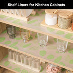 Cooyes Shelf Liner – Premium Non-Adhesive Cabinet & Drawer Liner for Kitchen – Waterproof Shelf Paper with Modern Pattern – Durable EVA Cabinet Mat – Easy to Cut