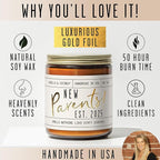 New Parents Gifts for Couples - 'New Parents Est 2025' Candle, w/Coconut, Vanilla I Mom and Dad Gifts for New Parents After Birth I First Time Parents Gift I Expecting Parents I 50 Hr Burn, USA Made