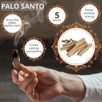 Danilovo Smudging Kit – 5 Palo Santo Sticks, 1 White Sage Smudge Stick, 50 Beeswax Taper Candles & Ceramic Candle Holder Set for Meditation, Cleansing, and Spiritual Practices