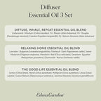 Edens Garden Essential Oils Diffuser 3 Set – 100% Pure Therapeutic Grade Aromatherapy Blends - for Natural Relaxation, Energy & Sleep – No Fragrance Oil & Undiluted for Home & Office, 10 ml/ 3 Pack