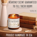 Dachshund Gifts for Women - 'Life is Better with a Dachshund' Candle, w/Vanilla, Coconut & Citrus - Infused w/Essential Oils I Weiner Dog Gifts for Women I Dachshund Decor I 50Hr Burn, USA Made