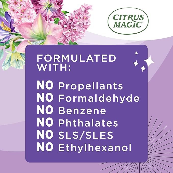 Citrus Magic Limited Edition Odor Eliminating Air Freshener Spray, Garden Party, 3-Ounce, Pack of 3