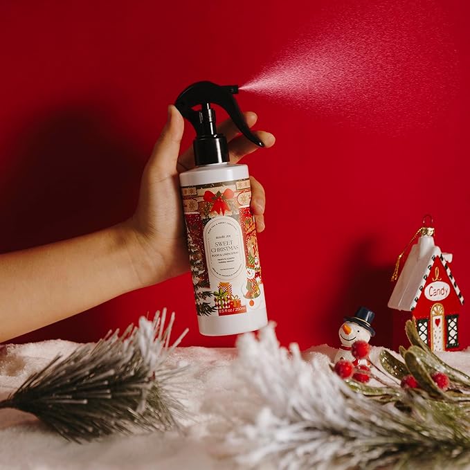 Christmas Linen & Room Air Freshener Spray Room Mist- Sweet Christmas - Infused with Sweet Pine Aroma- 250ml / 8.5 FL OZ.