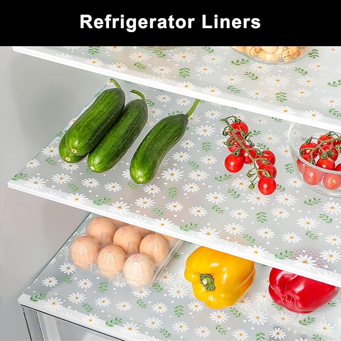 Cooyes Shelf Liner – Premium Non-Adhesive Cabinet & Drawer Liner for Kitchen – Waterproof Shelf Paper with Modern Pattern – Durable EVA Cabinet Mat – Easy to Cut