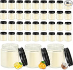 ACITHGL 36 Pcs 4oz Mini Mason Jar Candles Small Scented Candles Bulk Aromatherapy Ideal Souvenir Favors for Wedding Birthday Party (Lemon, Citrus, Coconut Milk, Black)