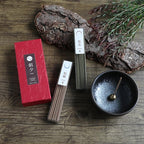 Asayu Japan Traditional Incense Sticks - Harmony Set (Cinnamon + Juniper), 40gr (Each Scent 20g), for Yoga, Zen Meditation and Relaxation - Traditional Smoke Type