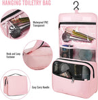 Veken 8 Set Packing Cubes for Travel Essentials, Pink Suitcase Organizer Bags in 4 Sizes, Carry-On Luggage Accessories with Large Laundry & Hanging Toiletry Bag, Must-Have for Airplane, Road Trip