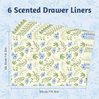 SCENTORINI Fresh Linen Drawer Liners Shelf Liners, 14.3 x 19.6 Inch 6 Sheets, Scented Drawer Liners for Dresser Bedroom Home Shelf Closet