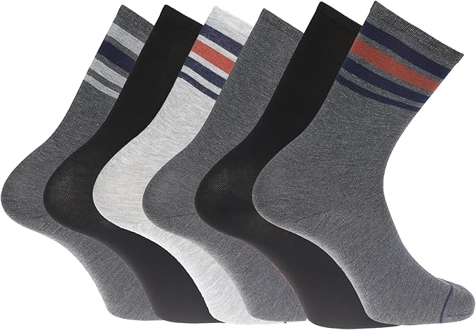 DOCKERS Men's Performance Socks - 3-Pairs and 6-Pairs Athletic and Dress Crew Socks for Men