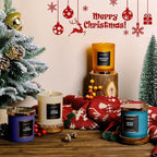 HomeLights Scented Candle Gift Set, Natural Soy Wax Candles, 4 Pack Long Lasting Up 140 Hours, Aromatherapy Candles for Women Men Birthday Thanksgiving Christmas