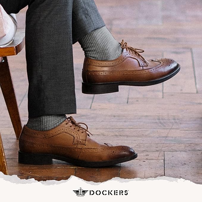 DOCKERS Men's Performance Socks - 3-Pairs and 6-Pairs Athletic and Dress Crew Socks for Men