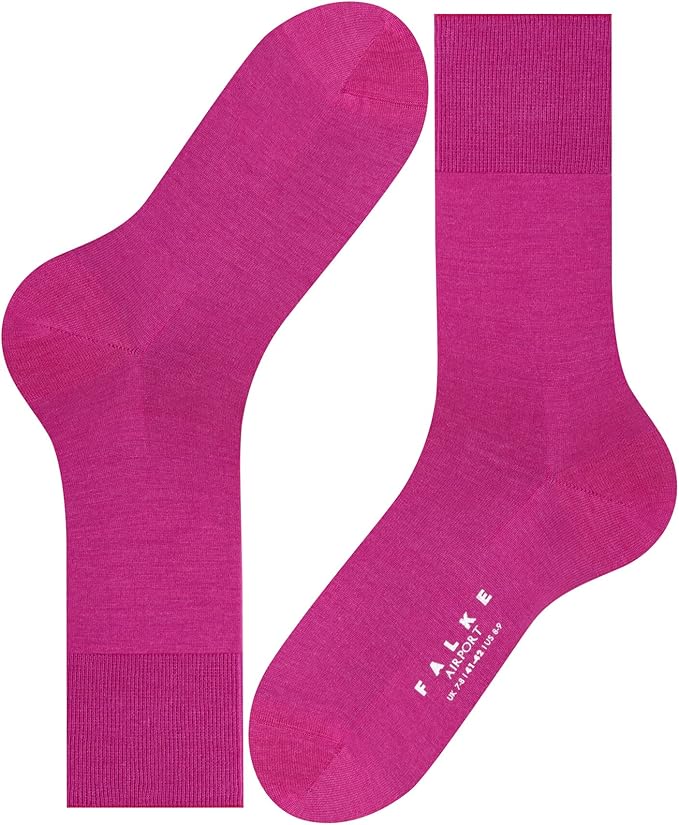 FALKE Men's Airport Dress Socks, Premium Merino Wool Cotton Blend, Sustainable Luxury, Eco-Friendly Business Casual, 1 Pair