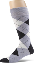 Men’s Argyle Dress Socks, Combed Cotton, Pack of 3
