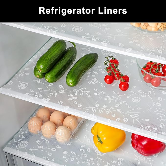 Cooyes Shelf Liner – Premium Non-Adhesive Cabinet & Drawer Liner for Kitchen – Waterproof Shelf Paper with Modern Pattern – Durable EVA Cabinet Mat – Easy to Cut