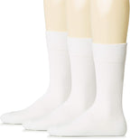 Hugh Ugoli Mens Cotton Dress Socks, Plain Colors, Regular Fit, Crew, Casual Socks, Shoe Size 6 to 15 (3 Pack)