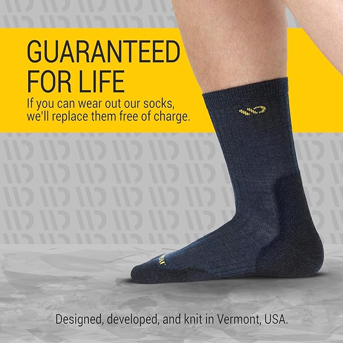 Wide Open Micro Crew Men's Merino Wool Socks - Everyday Wide Socks for Wide Feet