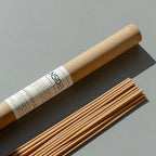 Leather & Wood Incense Sticks – 11 Inch Bamboo and Natural Wood Blend – Clean-Burning, Low Smoke – 1 Hour Burn Time – 20 Sticks.