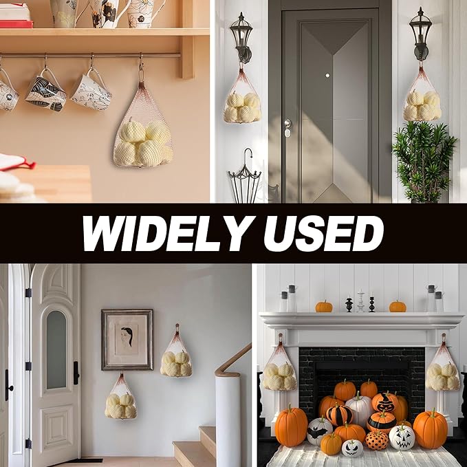 Artgar Pumpkin Decor - White Pumpkin - 10 PCS Mini Pumpkins Harvest Set - Beige Foam Pumpkins for Home Decor DIY, Table, Halloween, Fall, Thanksgiving Decorations