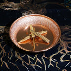 Copper Offering Prayer Ritual Bowl Plate - Great for use Meditation,Smudging, Incense,Candle Dish, Ash Catcher,Jewelry Dish,Witches(Praying)