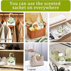 15 Packs Sandalwood Scented Sachets Bag for Drawers and Closets, Air Freshener for Home Fragrance Sachet, Long-Lasting Hanging Closet Deodorizer Smell Goods for House