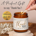 Thank You Gifts for Women - 'Thank You' Candle, w/Sandalwood Rose I Appreciation Gifts for Women I Thank You Gift for Friends, Couples, Coworkers, Boss, Teacher, Staff, Employee I 50Hr Burn, USA Made