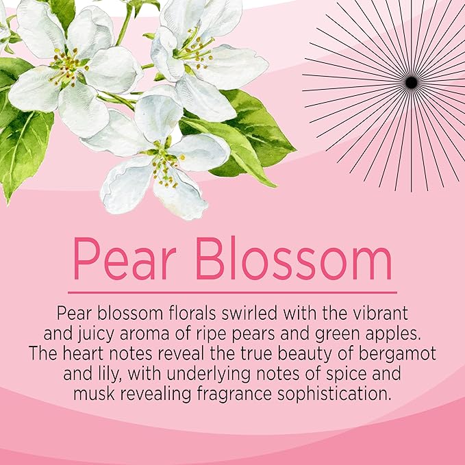 Citrus Magic Limited Edition Odor Eliminating Air Freshener Spray, Pear Blossom, 3-Ounce, Pack of 3