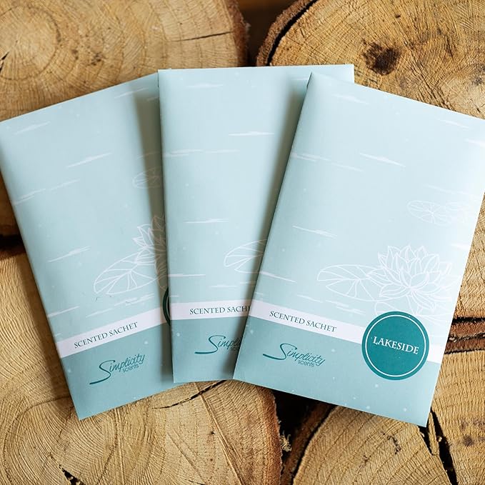 Lakeside Scented Sachets Pack of 6, Spring and Summer - Long-Lasting Scented Bags, Home Fragrance, Air Freshener & Deodorizer for Closet, Room, Drawer, or Cars, Made in USA