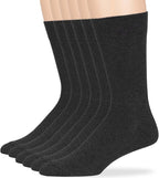 7BigStars Mens Dress Socks – 6 Pairs Crew, Soft Stay Up, Cotton Comfort for Business, Office, Big and Tall, Breathable