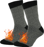 BomKinta Thermal Socks Men - Winter Warm Socks for Cold Weather Crew Socks - Cozy Soft Thick Christmas Boot Socks Size 7-11