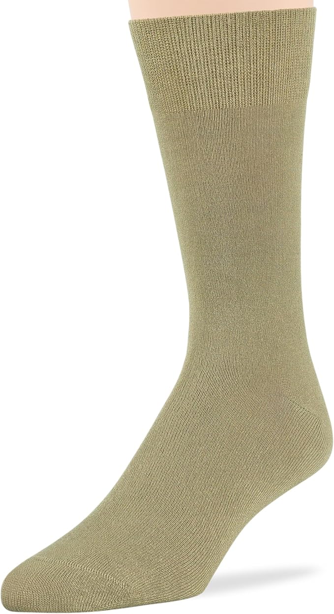 7BigStars Mens Dress Socks – 4 Pack Bamboo Crew Fit, Solid or Patterned, Thin Seamless Breathable Business