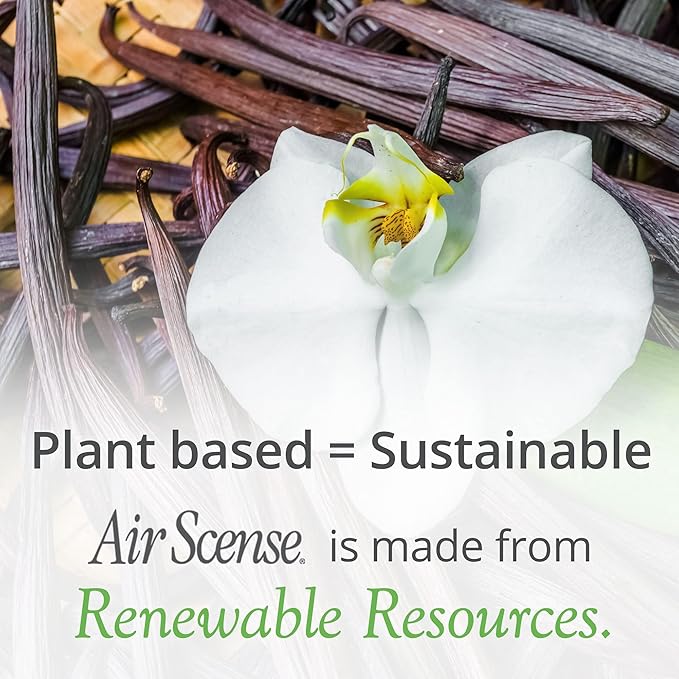 Air Scense Air Freshener Deodorizer Room Spray for Bathroom & Home, Essential Oils, Natural Vanilla- 7 fl oz (2-Pack)