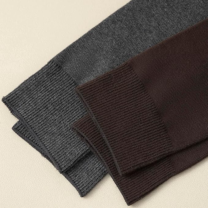 Men's Dress Socks 5 Pairs Mens Cotton Calf Business Formal Socks Soft Breathable Athletic Long Crew Casual Socks