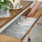 Fragrant Fresh Linen Scented Drawer Liners in a Classical Heron Design (Folded) | Pack of 5 Sheets | Contains Essential Oils | Made in The UK. (Fresh Linen, Folded)