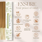 Upeace-Organic-Non-Toxic-Vietnamese-Mixed-Herbs-Incense-Sticks (Bulk 86 Agarbatti Sticks) | 75 Minutes Long Lasting Burn for Positive Vibes, Meditation with Natural Scents, no synthetic essential oils