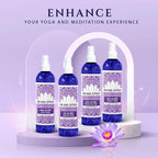 Orange & Frankincense Aromatherapy Spray - Pillow and Shower Aura Cleansing Mist for Relaxation & Positive Energy - Spiritual Gift for Meditation, Spiritual Vibrational Harmony, Tranquility. OM 8oz
