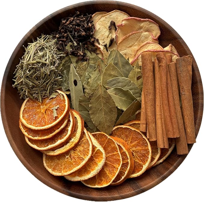 Simmering Potpourri- Apple, Orange, Clove, Cinnamon, Rosemary & Bay Leaf, Fall Scents Fragrance Stovetop Potpourri, Perfect Christmas Blend House Warming Hostess Gift (Abundance)