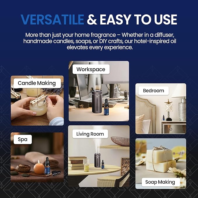 Solvère Perfume Inspired Diffuser Oil | Perfume Oil Diffuser Refill | 10ml Essential Oil for Diffusers | Versatile and Mess-Free | Essential Oil Refill by Perfa