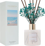 COCORRÍNA Reed Diffuser - Ocean Breeze Scented Diffuser with 8 Sticks Home Fragrance Reed Diffuser for Bathroom Shelf Decor