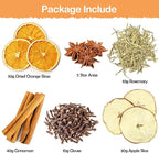 Potpourri Simmering, Warm House Stovetop Potpourri with Cinnamon, Cloves, Apple, Orange, Rosemary and Star Anise, Simmer Pot Ingredients for Home Fragrance, Housewarming, Hostess Gift