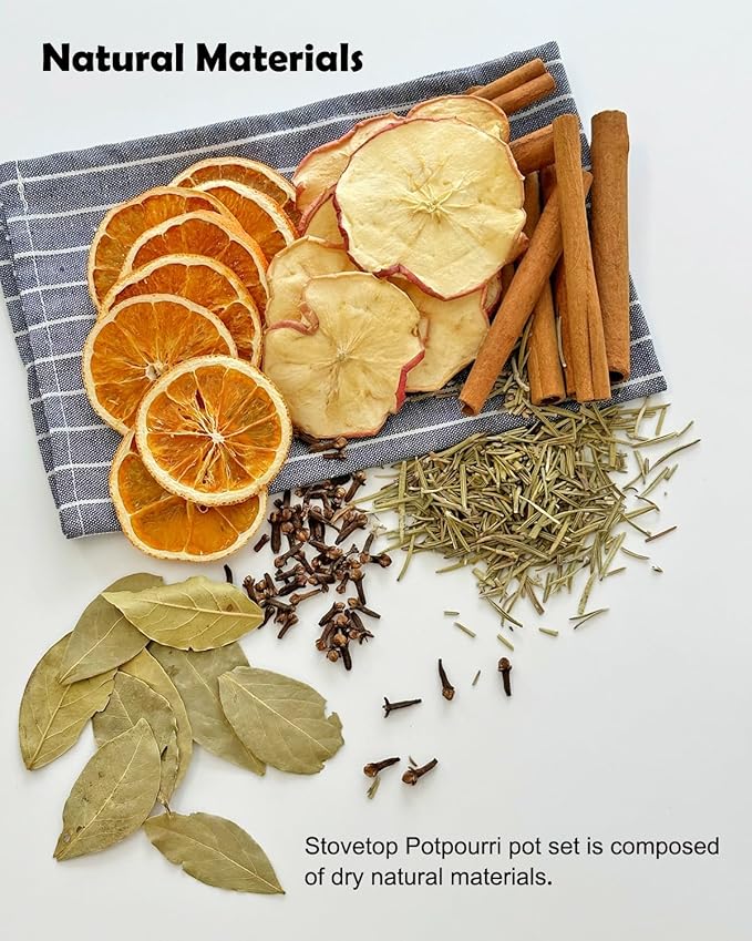 Simmering Potpourri- Apple, Orange, Clove, Cinnamon, Rosemary & Bay Leaf, Fall Scents Fragrance Stovetop Potpourri, Perfect Christmas Blend House Warming Hostess Gift (Abundance)