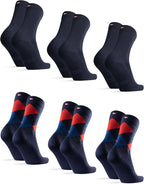 DANISH ENDURANCE Viscose Dress Socks, Premium, Soft, Breathable, Dress Socks for Men & Women, Unisex, 6-Pack