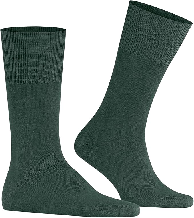 FALKE Men's Airport Dress Socks, Premium Merino Wool Cotton Blend, Sustainable Luxury, Eco-Friendly Business Casual, 1 Pair