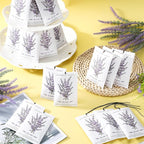 50 Pcs Lavender Scented Sachets for Drawers and Closets Long Lasting Fresh Air Freshener Home Fragrance Lavender Sachet Bags Closet Deodorizer for Drawers Wardrobes Suitcase