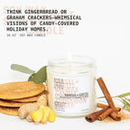 Scented Soy Wax Candle for Home, Cinnamon and Ginger Candle, Essential Oils, Soy Candles Non Toxic, Aromatherapy Candles, 16oz, 60 Hours Burn Time, Hansel and Gretel's House Scent
