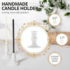 Danilovo Smudging Kit – 5 Palo Santo Sticks, 1 White Sage Smudge Stick, 50 Beeswax Taper Candles & Ceramic Candle Holder Set for Meditation, Cleansing, and Spiritual Practices