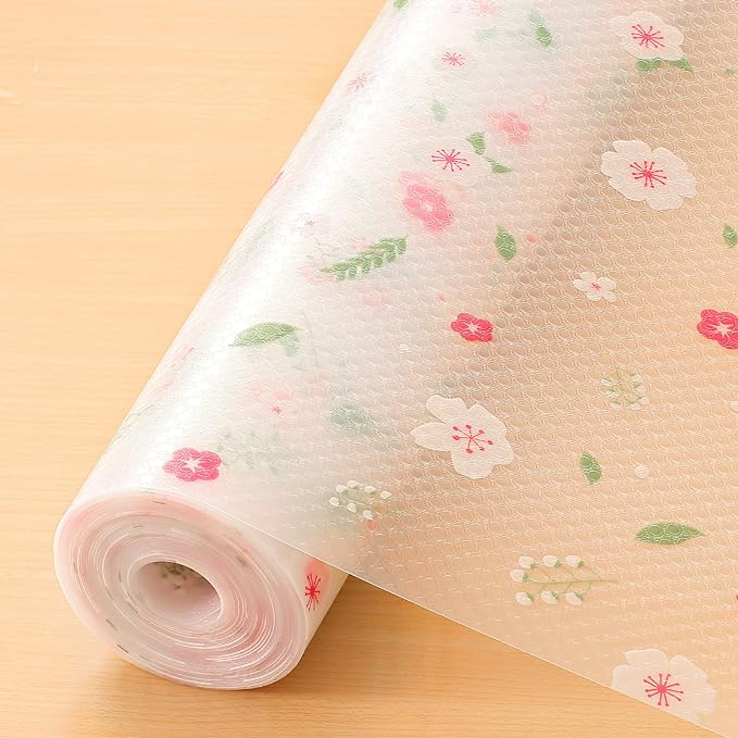 Cooyes Shelf Liner – Premium Non-Adhesive Cabinet & Drawer Liner for Kitchen – Waterproof Shelf Paper with Modern Pattern – Durable EVA Cabinet Mat – Easy to Cut