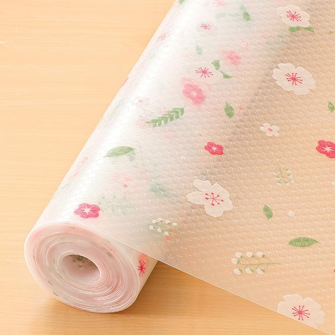 Cooyes Shelf Liner – Premium Non-Adhesive Cabinet & Drawer Liner for Kitchen – Waterproof Shelf Paper with Modern Pattern – Durable EVA Cabinet Mat – Easy to Cut