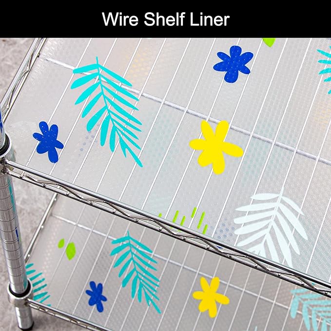 Cooyes Shelf Liner – Premium Non-Adhesive Cabinet & Drawer Liner for Kitchen – Waterproof Shelf Paper with Modern Pattern – Durable EVA Cabinet Mat – Easy to Cut