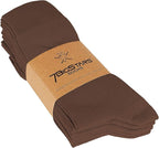 7BigStars Mens Dress Socks – 6 Pairs Crew, Soft Stay Up, Cotton Comfort for Business, Office, Big and Tall, Breathable